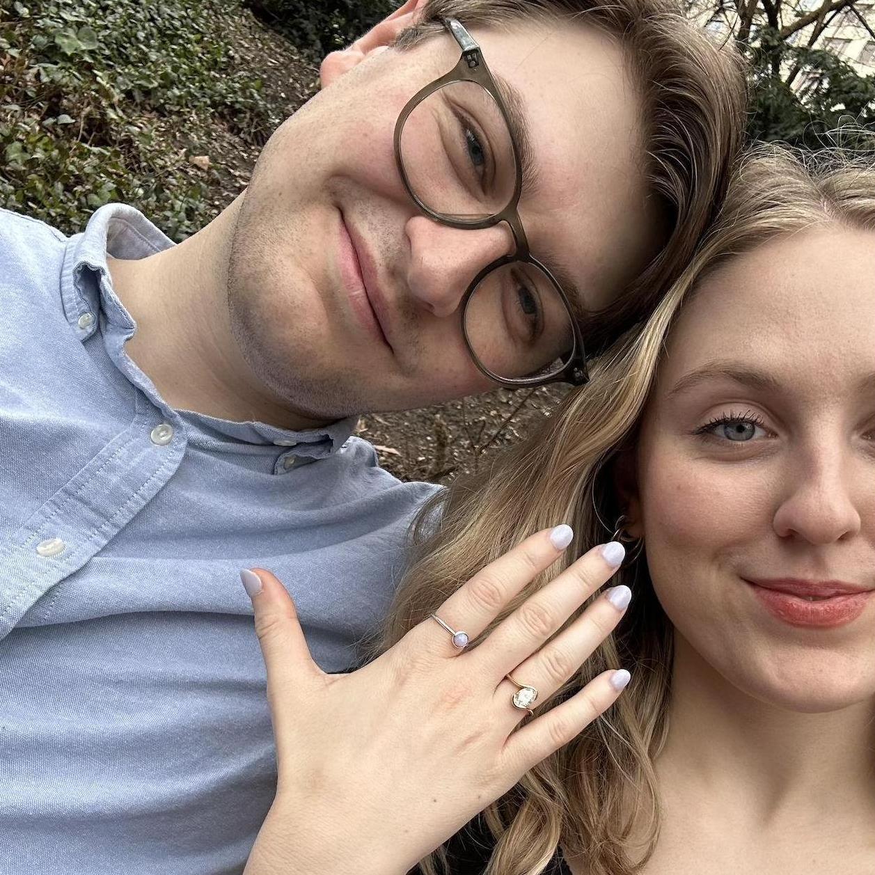Our engagement trip to NYC in spring 2025! We had the nicest walk through Central Park after our plane landed & then sat down at this bench which turned out to be the most humid place in the world :)