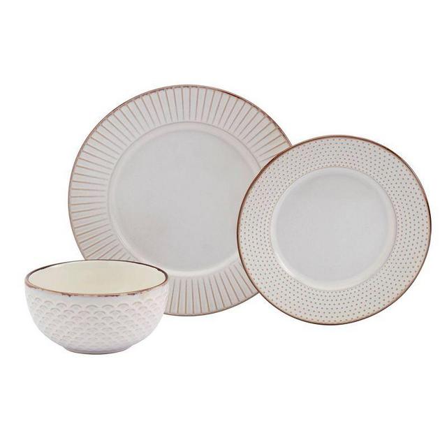 12pc Monroe Dinnerware Set - Tabletops Gallery