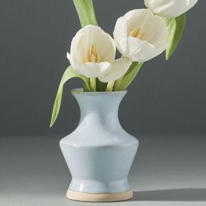 Rainbow Ceramic Bud Vase - Light Blue