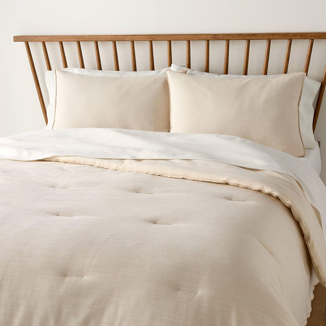 3pc King Comforter Set Tan - Hearth & Hand™ with Magnolia