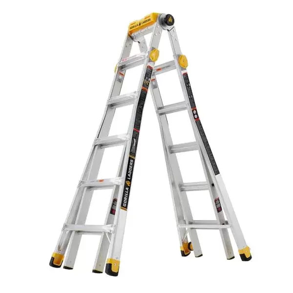 23 ft. Reach MPXT Aluminum Multi-Position Ladder with Project Top, 375 lbs. Load Capacity Type IAA Duty Rating