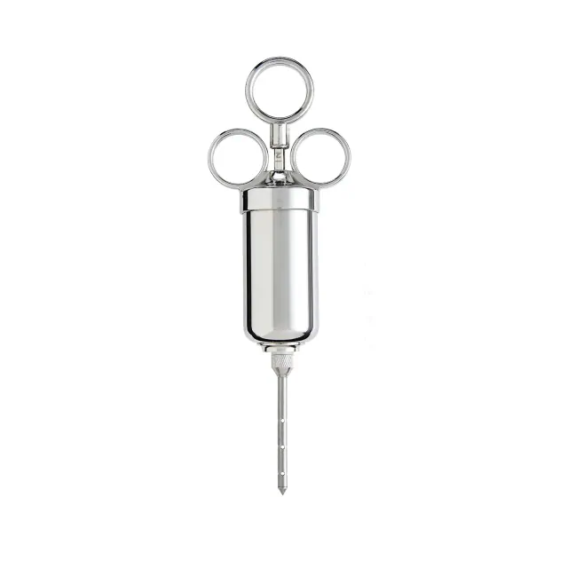 HIC 2 Ounce Meat Marinade Injector Needle, Stainless Steel