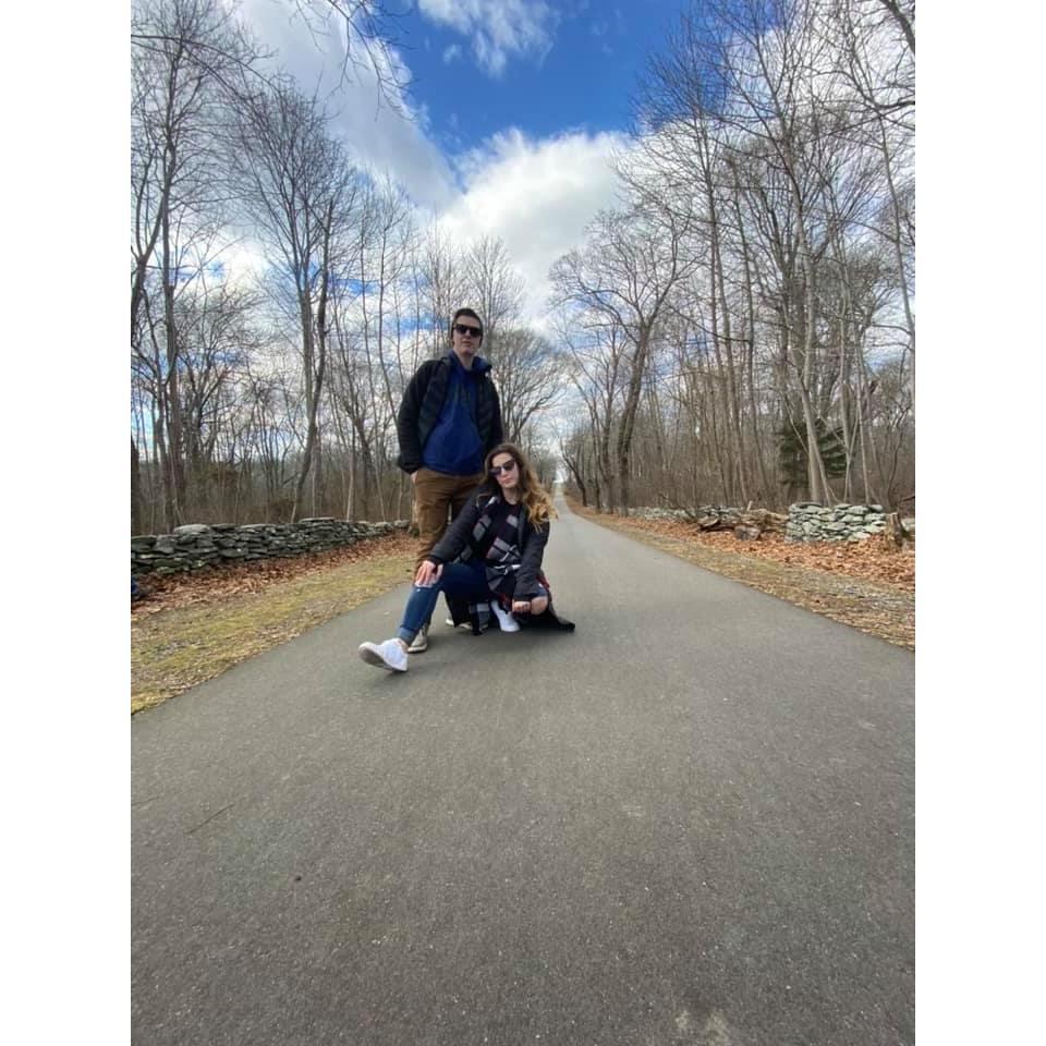 Taking long walks and adventures are fun. Posing for an album cover even better.