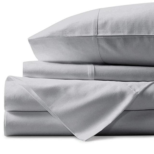 1000 Thread Count Best Bed Sheets 100% Egyptian Cotton Sheets Set - SILVER Long-staple Cotton California King Sheet For Bed, Fits Mattress Upto 18'' Deep Pocket, Soft & Silky Sateen Weave Sheets