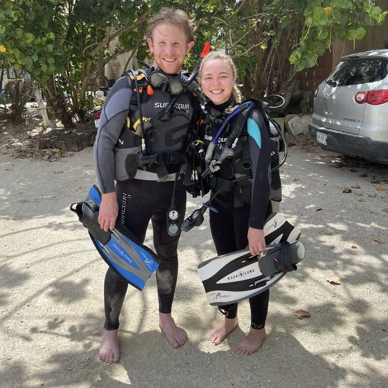 Our first underwater adventure!