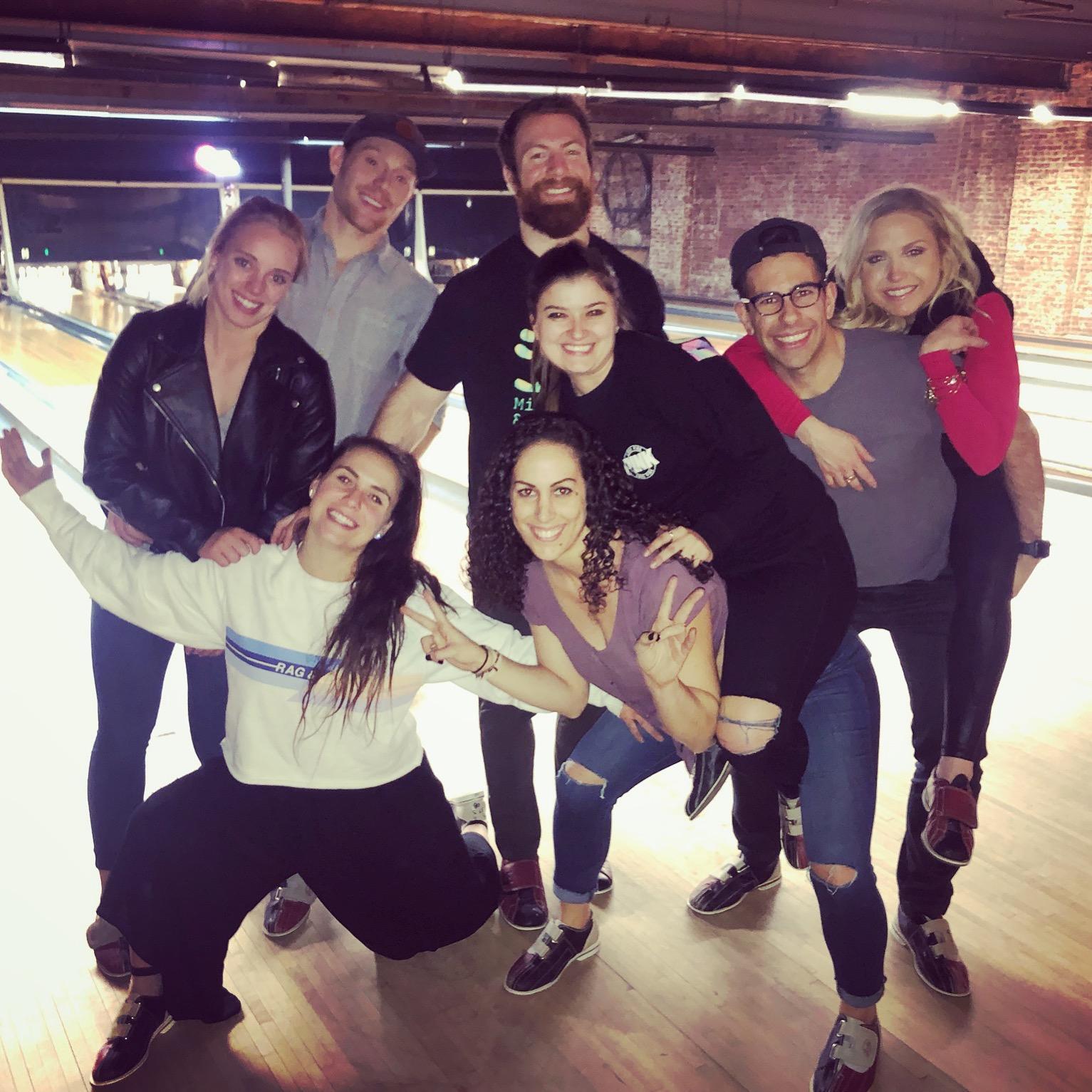 While all looks friendly, this picture followed a very competitive bowl.