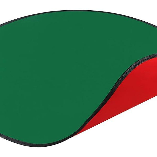 30in Reversible Christmas Tree Stand Mat - Waterproof Christmas Tree Floor Protection Mat - Red and Green