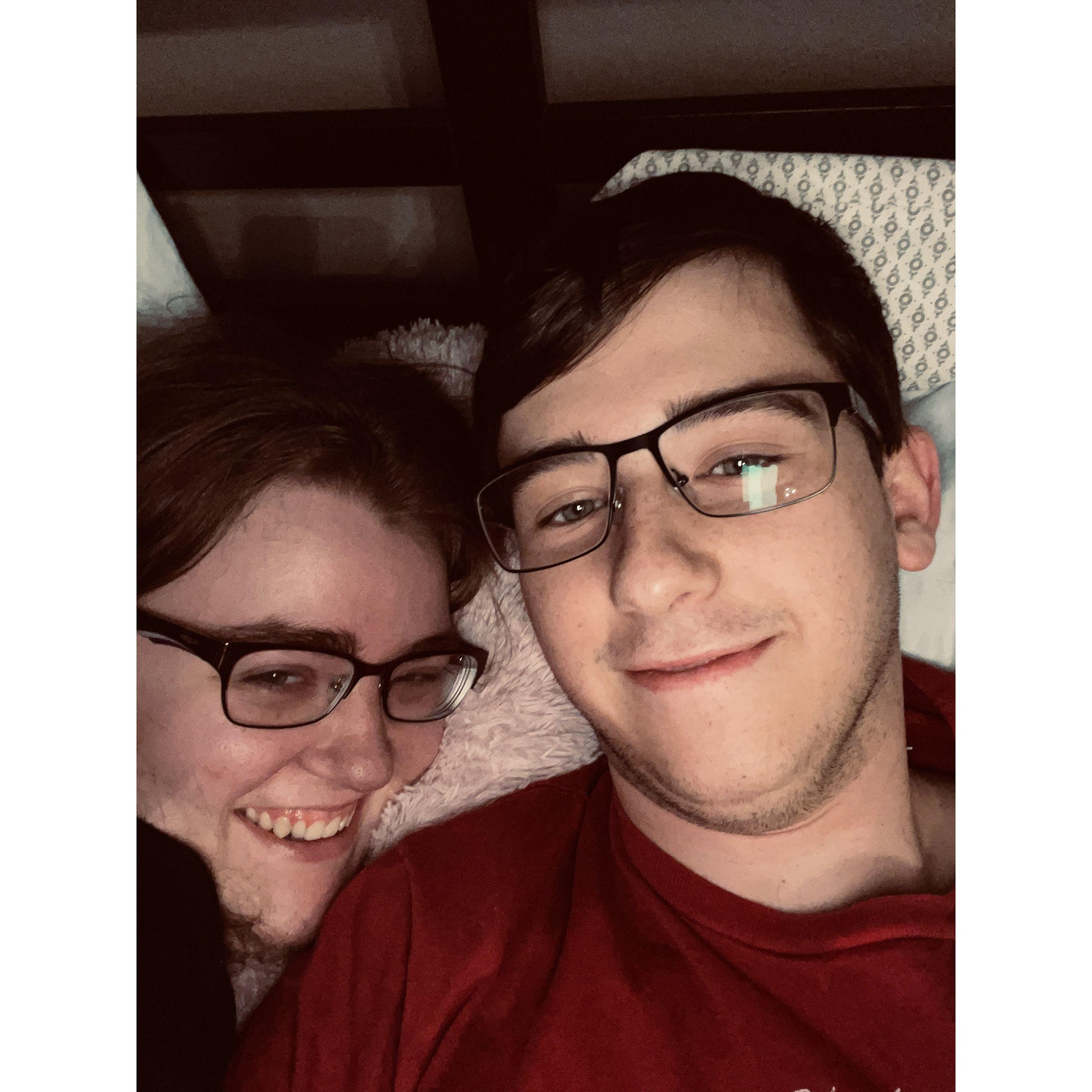 Cameron and Kamber! Cameron took this photo on Kamber's new phone in January 2021