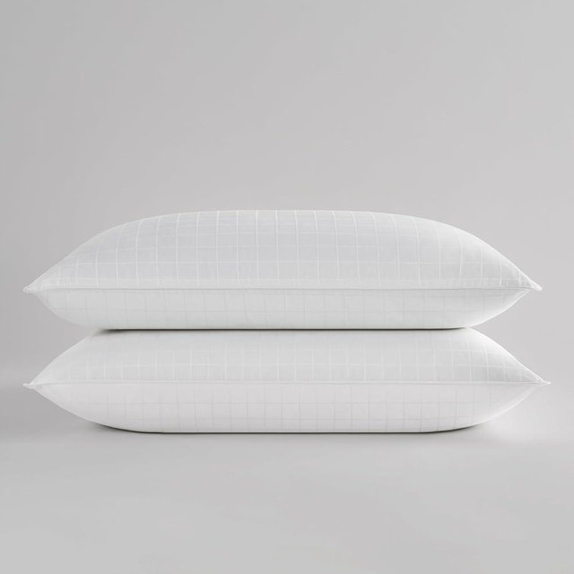 Sobel Westex: 2 Pack Hotel Sobella Bed Pillows for Sleeping | Side Sleeper Pillow | Hotel Quality, 300 TC, 100% Cotton Case | Hypoallergenic, Soft, Machine Washable, 2 Pack - Standard Size