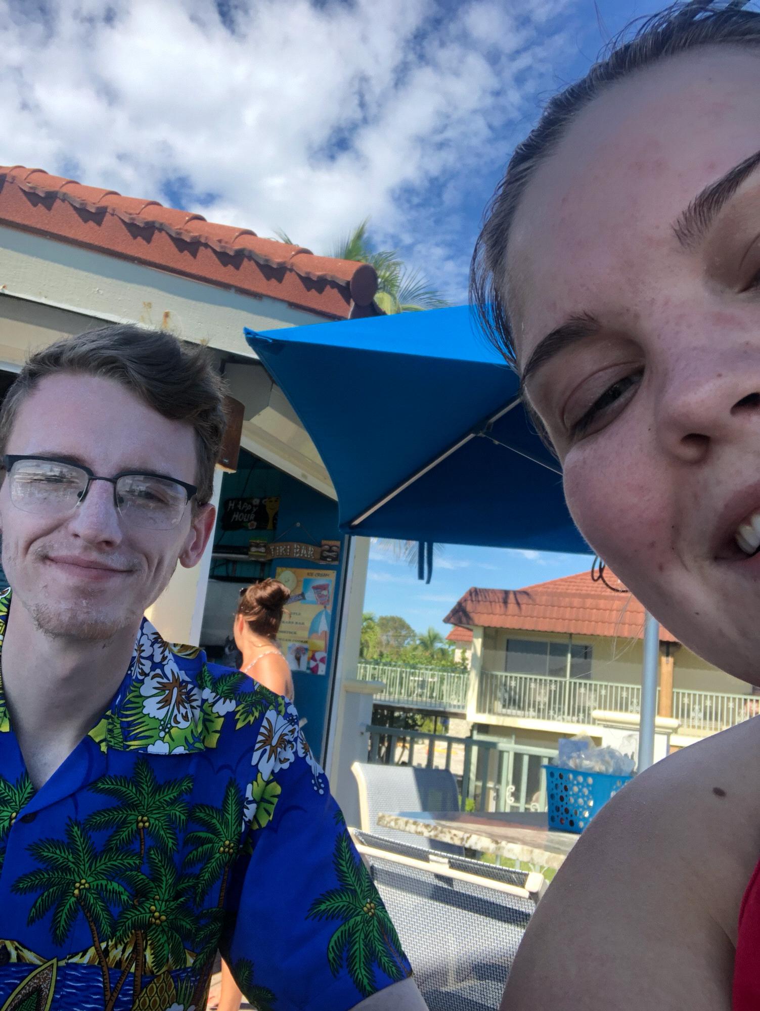 Our second vacation to Sanibel Island together at our favorite beach bar