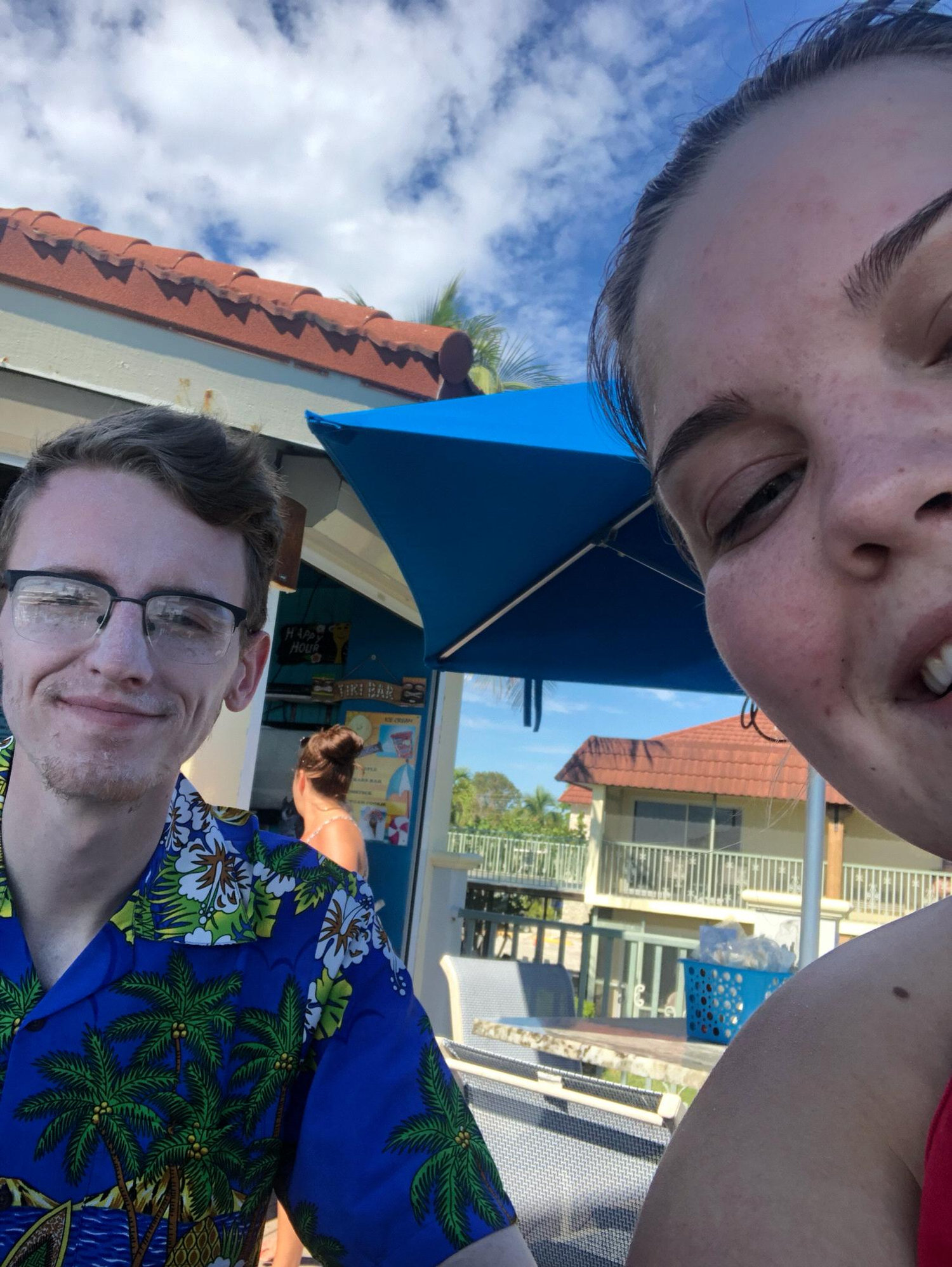 Our second vacation to Sanibel Island together at our favorite beach bar
