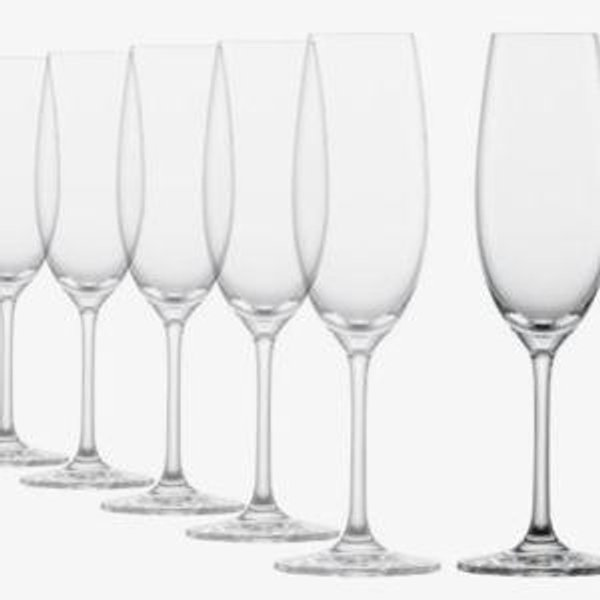 Champagne glasses, set of 6