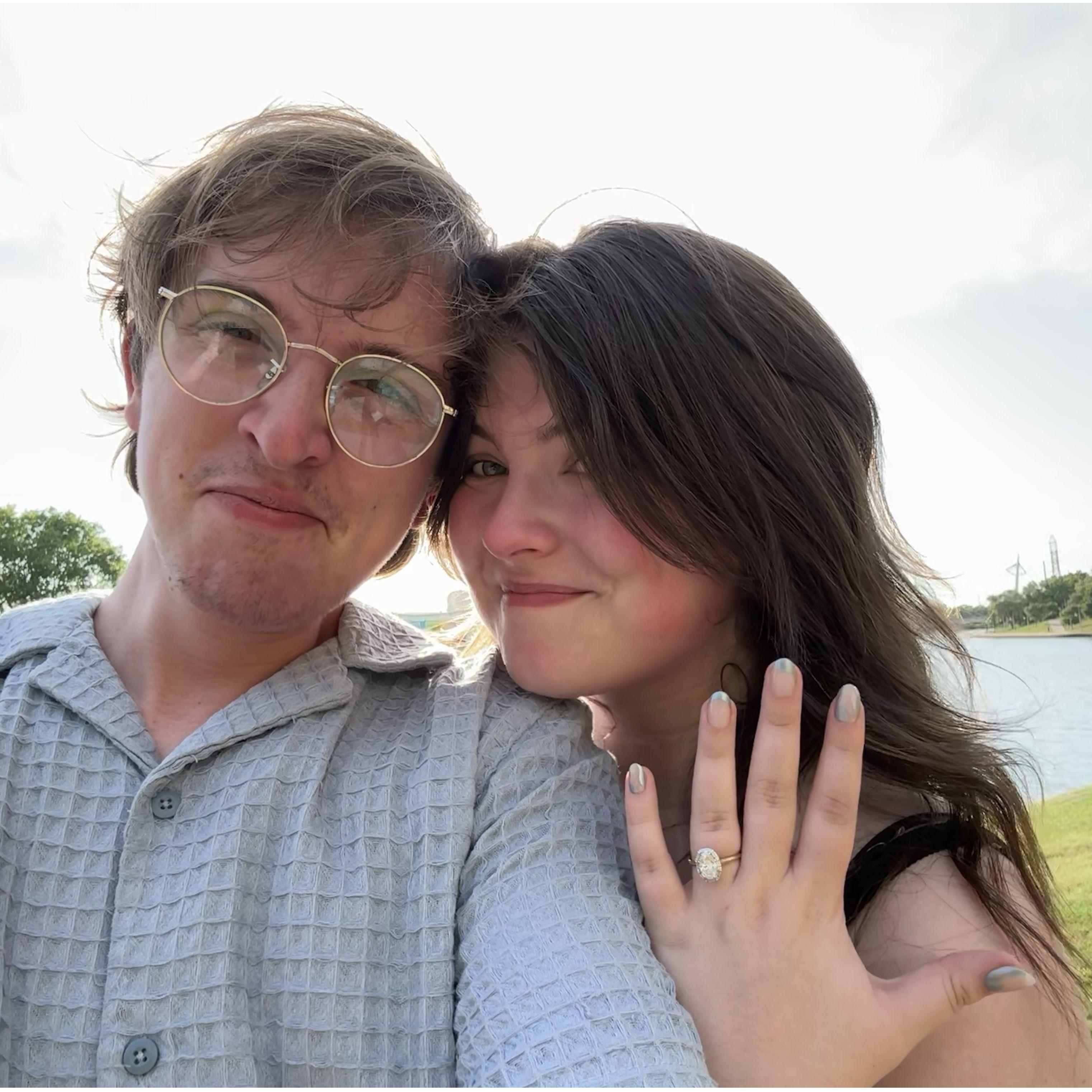 Right after Collin asked to marry me on our on year anniversary!