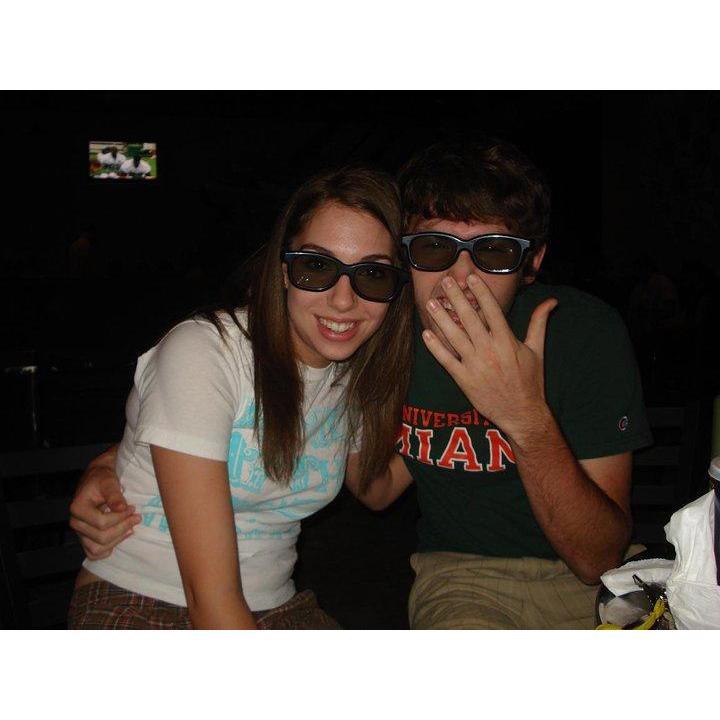 One of our first pictures together (after seeing Toy Story 3D). -2010