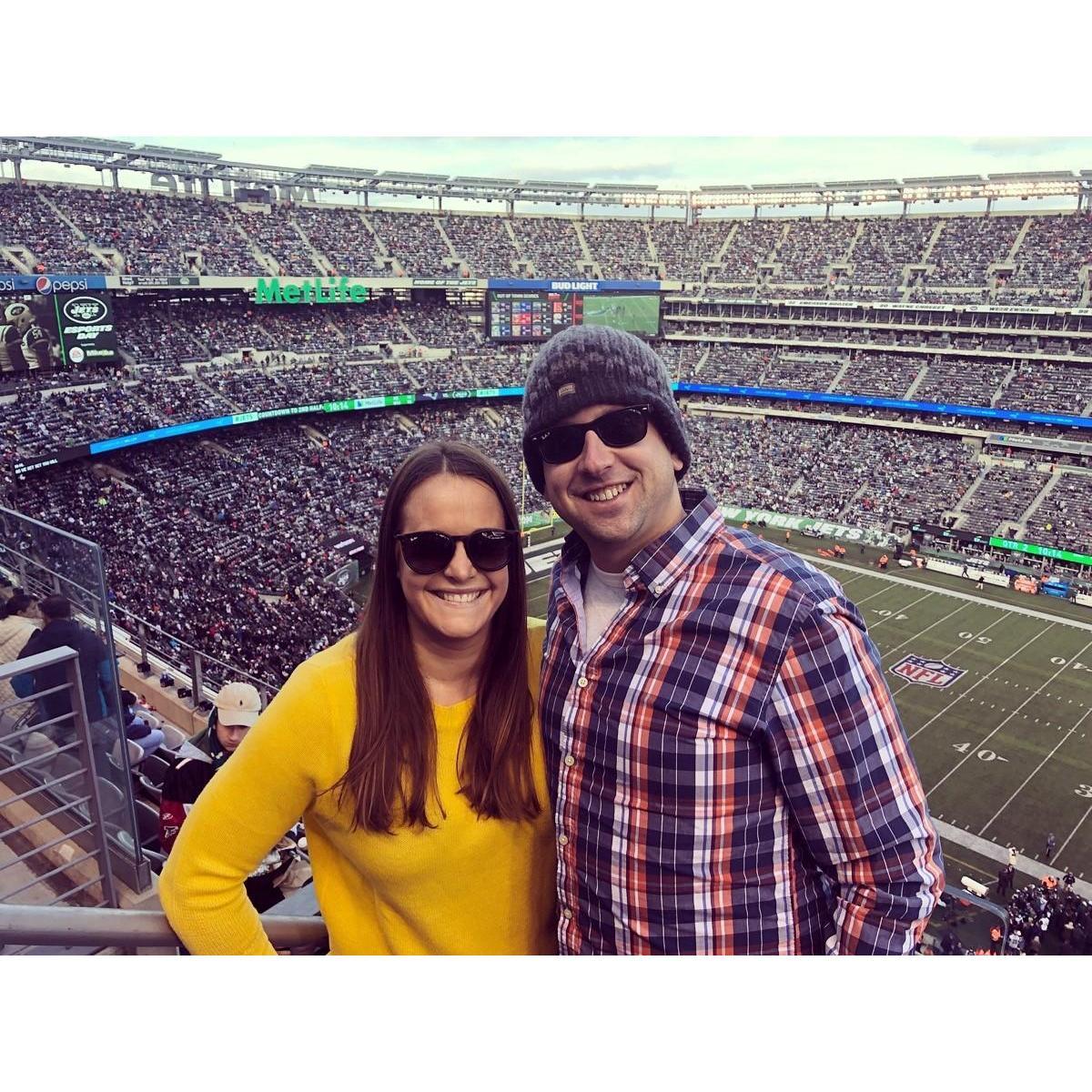Watching the Patriots for Bruce's birthday