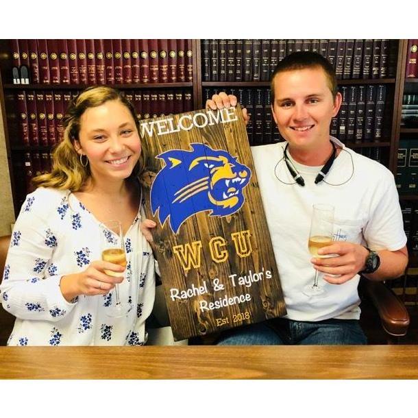 The day we bought our first house...and the day Taylor asked me to be his wife! In this picture, the engagement ring was hiding in Taylor's boot and I had no idea what was about to happen!