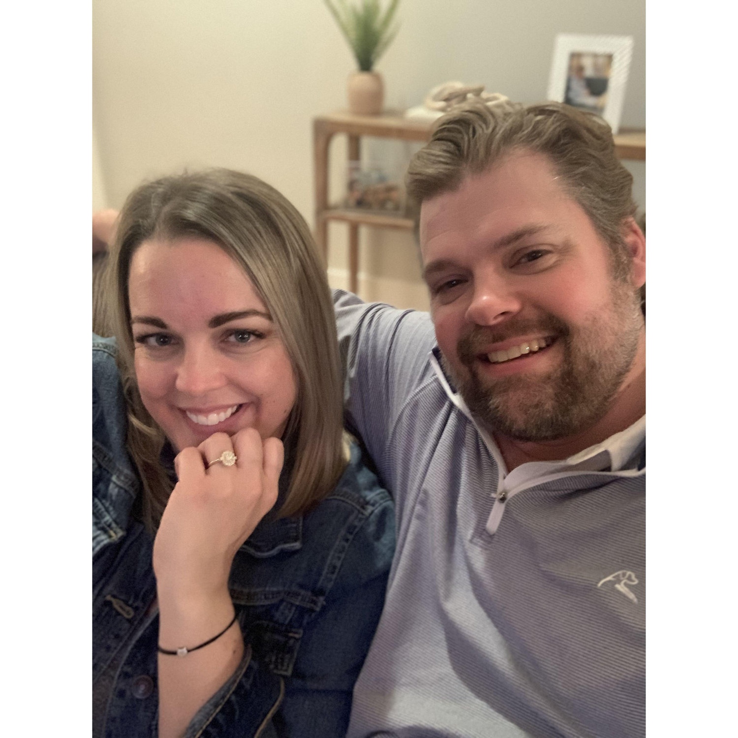 The night we got engaged!