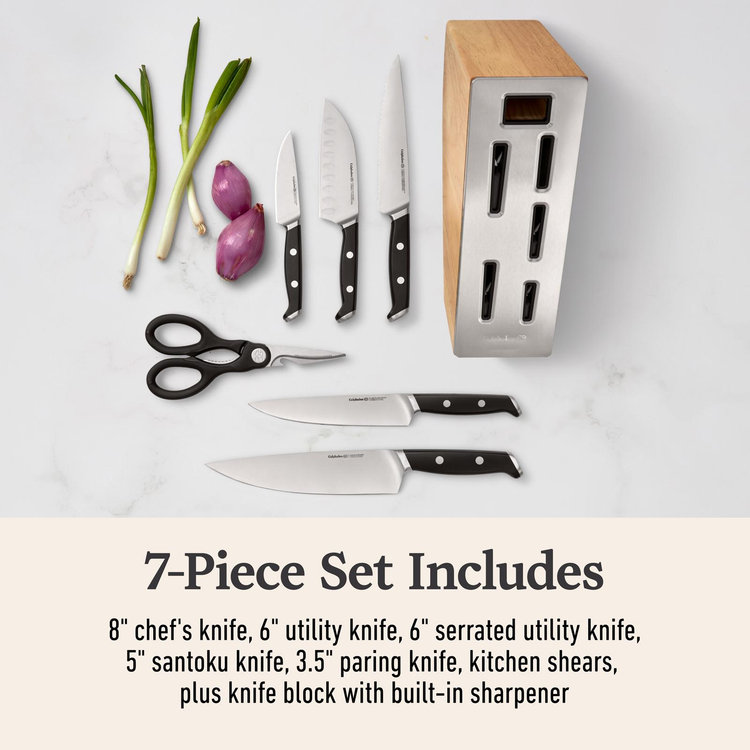 Calphalon, Premier 7-Piece Knife Set with SharpIN EdgeTech | Zola