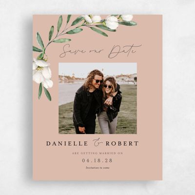 Sandstone, Brown Wedding Save the Date - Sundsvall Photo