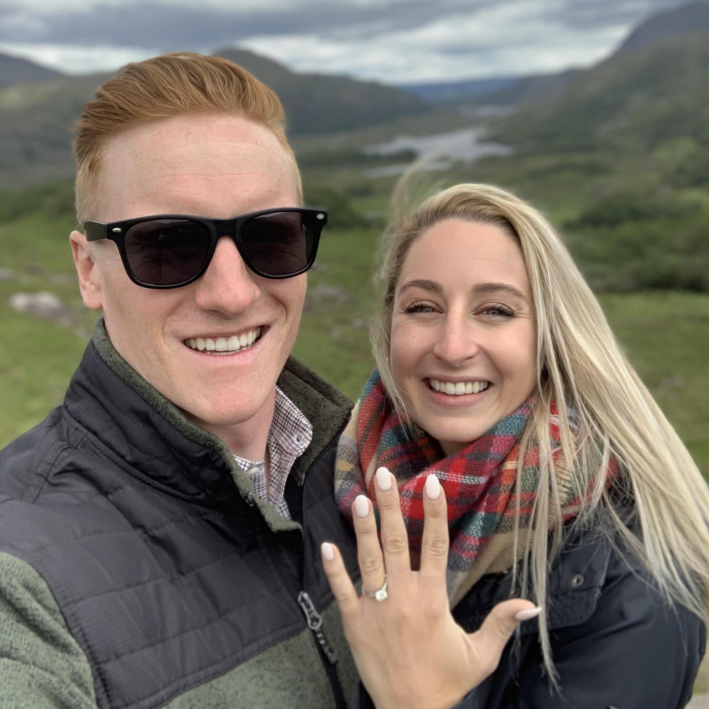 Proposal day, first stop on the Ring of Kerry: Ladies View