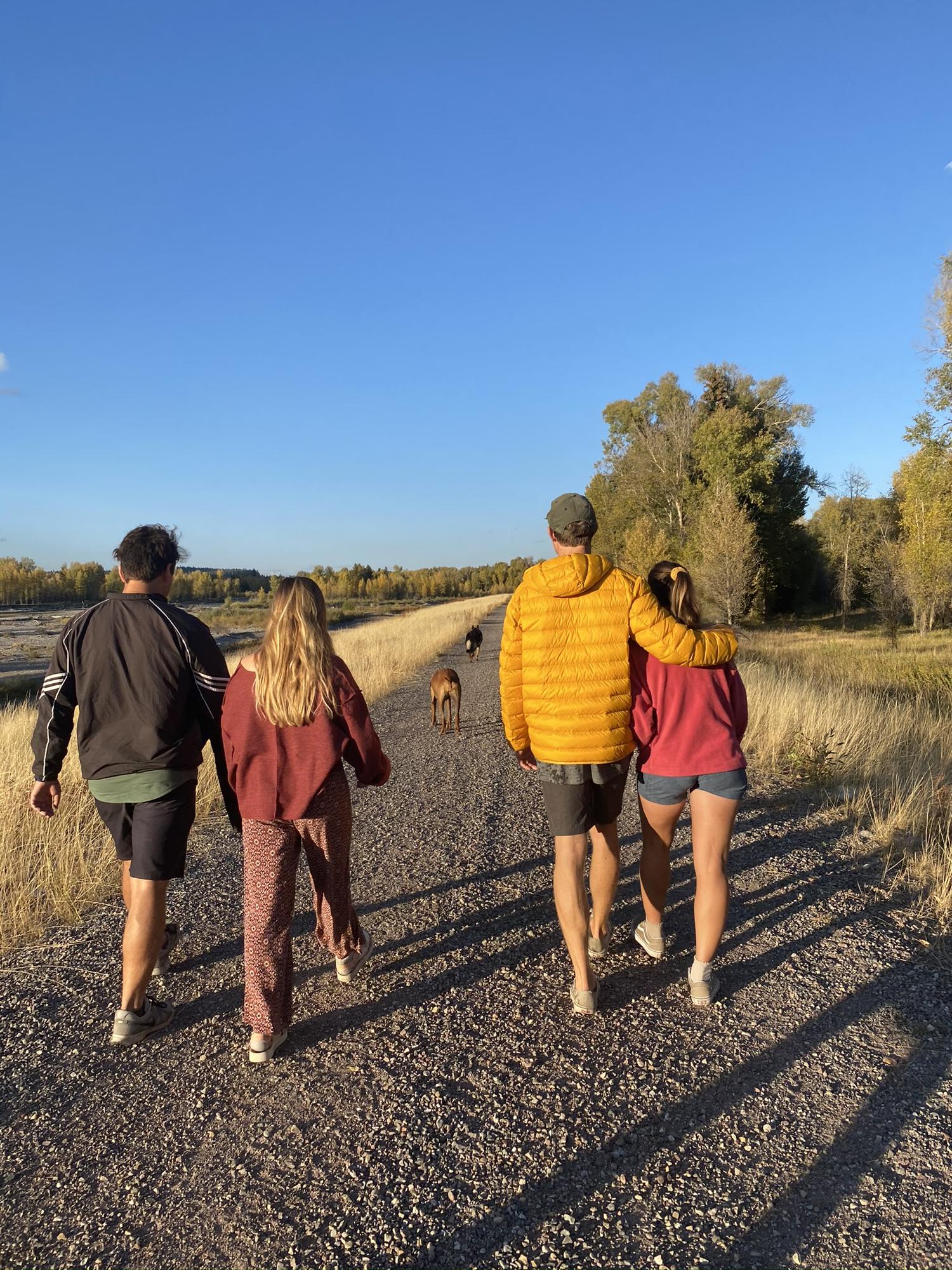 Evening walks with the main squeezes!
