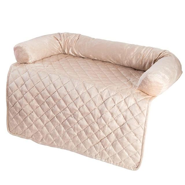 PETMAKER Couch Cover Collection – Pet Furniture Protector with Memory Foam Neck Bolster, Quilted Fabric, and Water-Resistant Base Layer - Pet Supplies