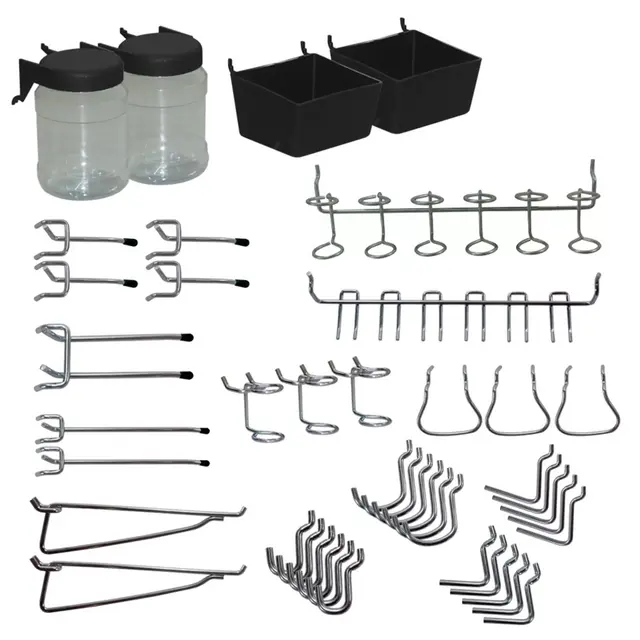 Blue Hawk 43-Piece Steel Pegboard Kit