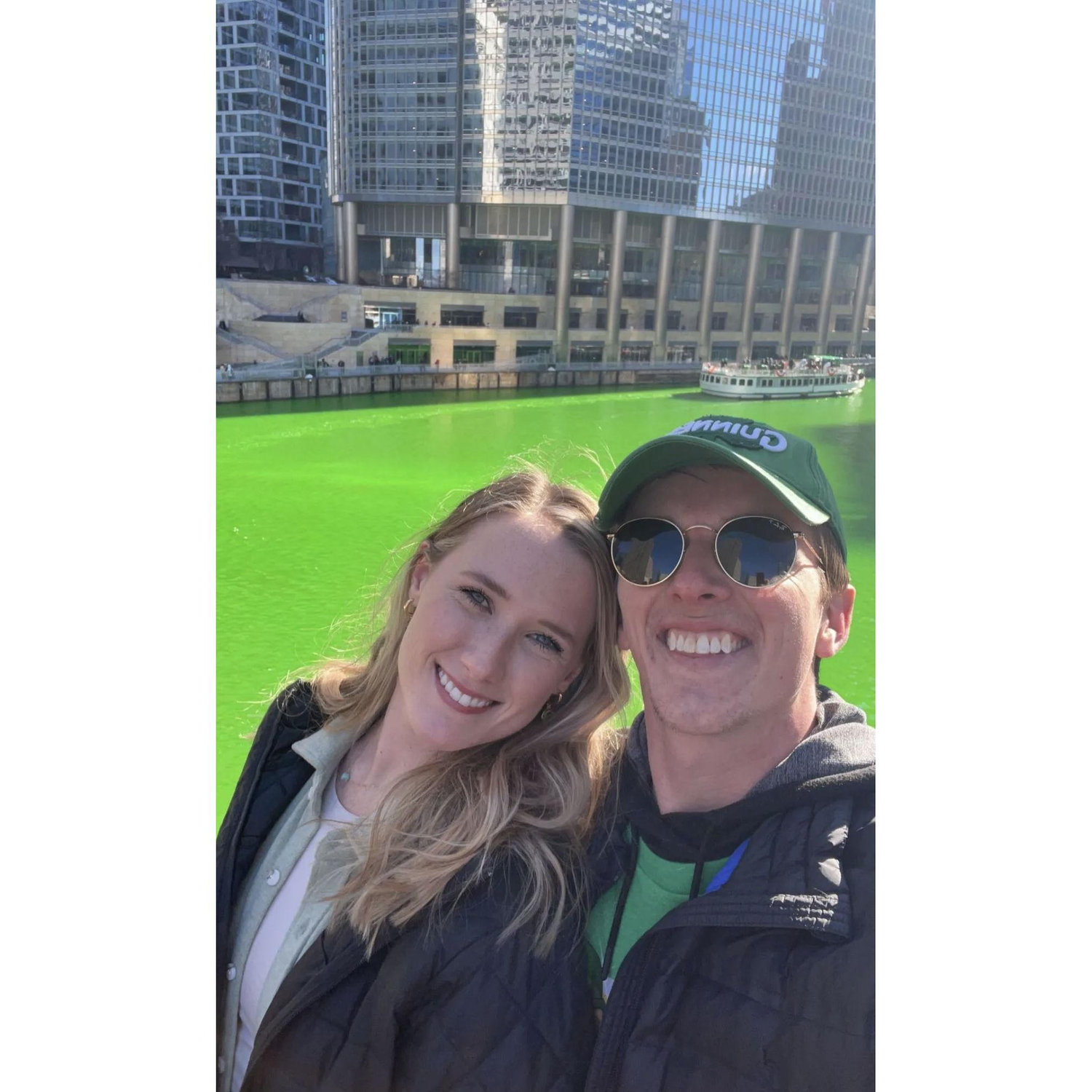 This was our St. Patrick's Day trip to Chicago in 2022!