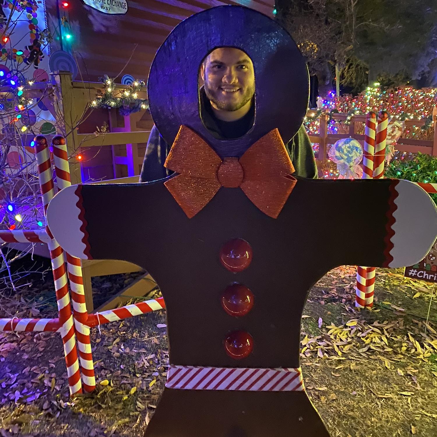 Our first date! Christmas lights in Ridgely