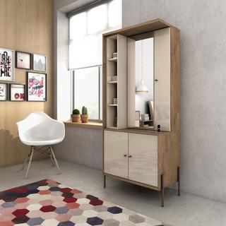 Joy Vanity Jewelry Armoire with Mirror