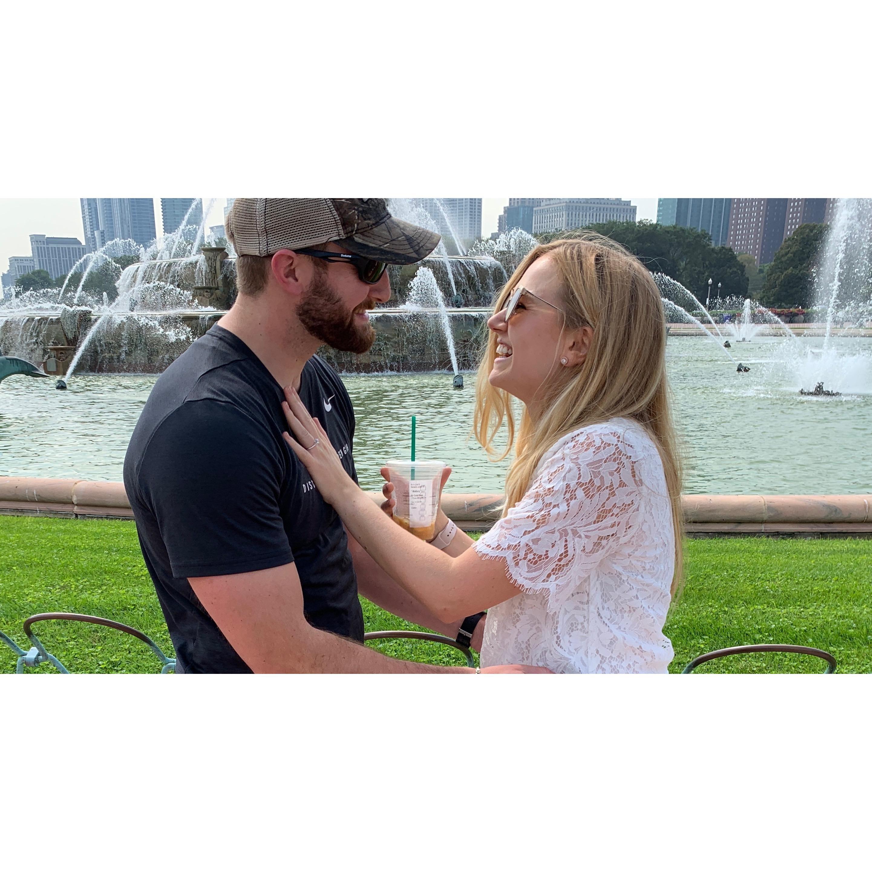 Right after Kevin proposed!