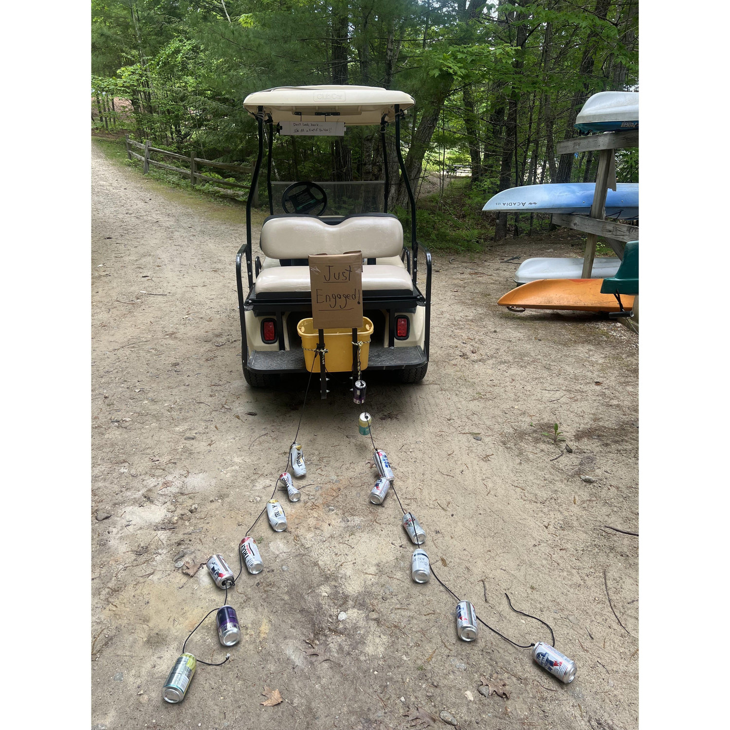 And what we returned to after getting engaged on the boat, courtesy of a crafty Jim Floyd!