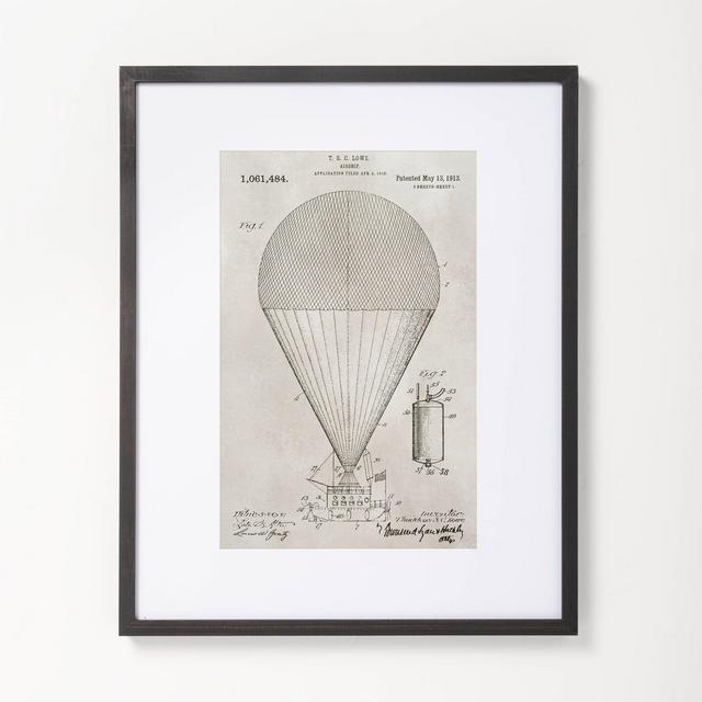 16" x 20" Parachute Drawing Framed Wall Art - Hearth & Hand™ with Magnolia
