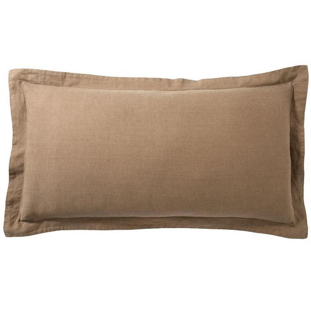 Toffee Belgian Flax Linen Shams, King, Set of 2