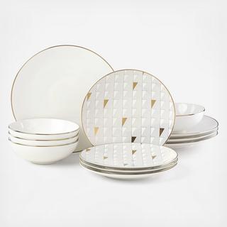 Trianna 12-Piece Dinnerware Set, Service for 4