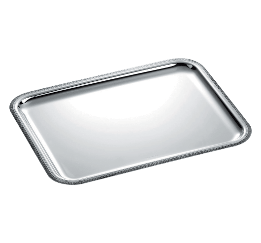 Silver-Plated Rectangular Tray, Large