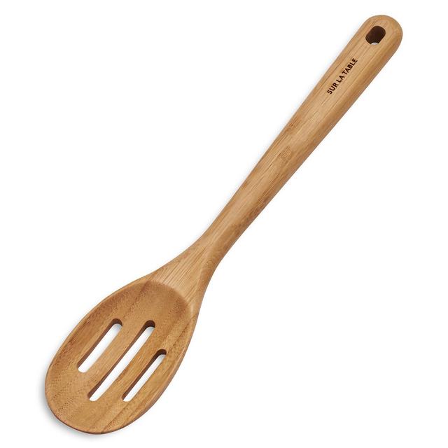 Sur La Table Bamboo Slotted Spoon, 12.5"