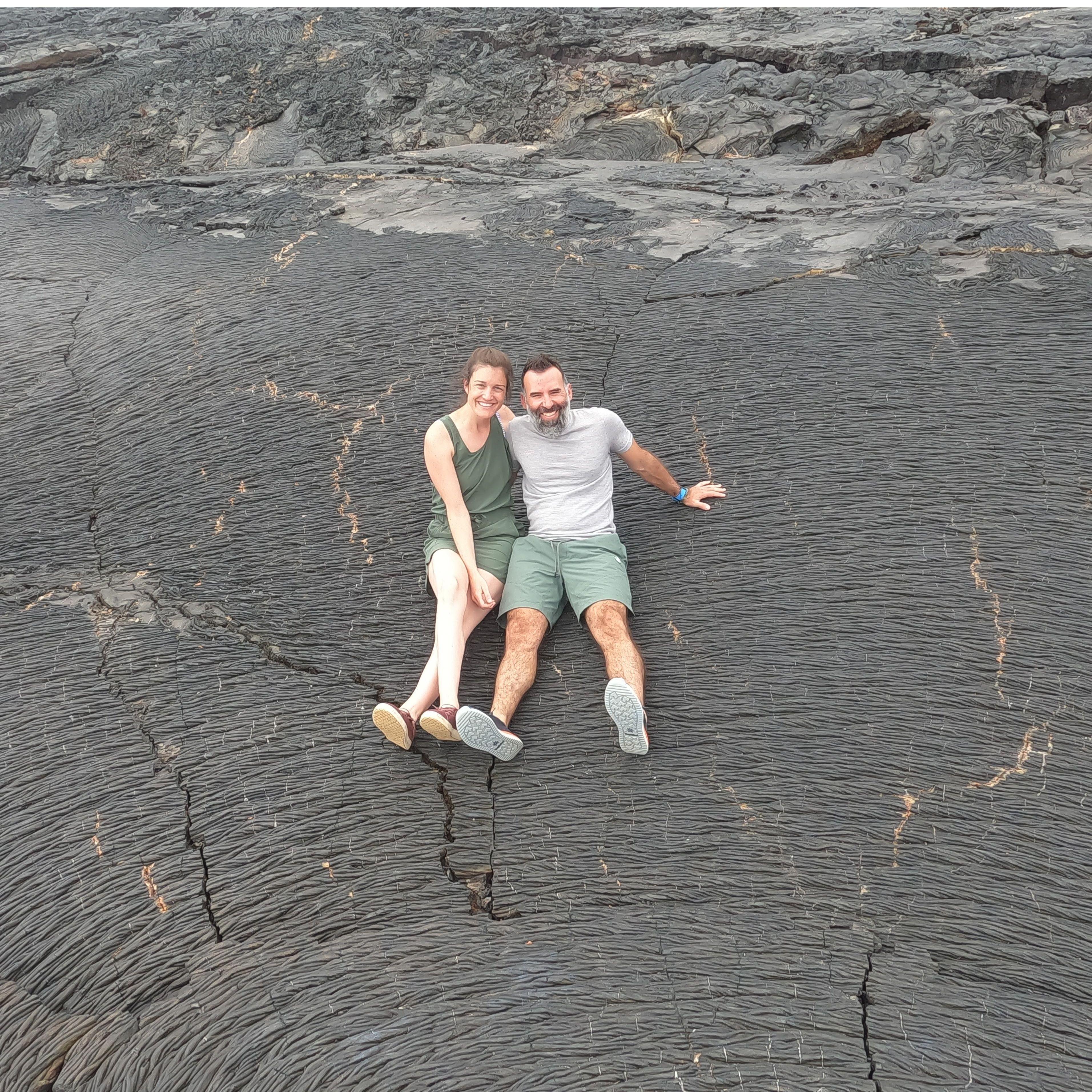 Lava fields in The Galapagos, Ecuador