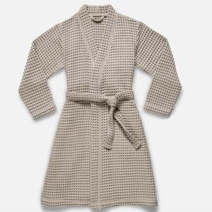 Brooklinen Dreamweave Waffle Robe - S, Pebble (Caneel)