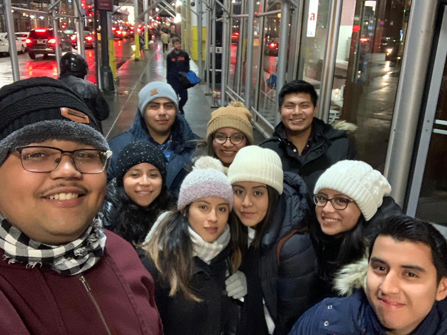 With friends in the city