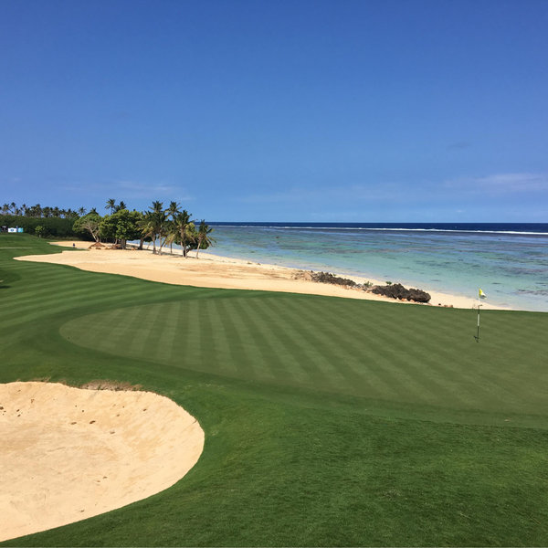 One round of golf on our honeymoon at Natadola Bay Championship Course in Fiji