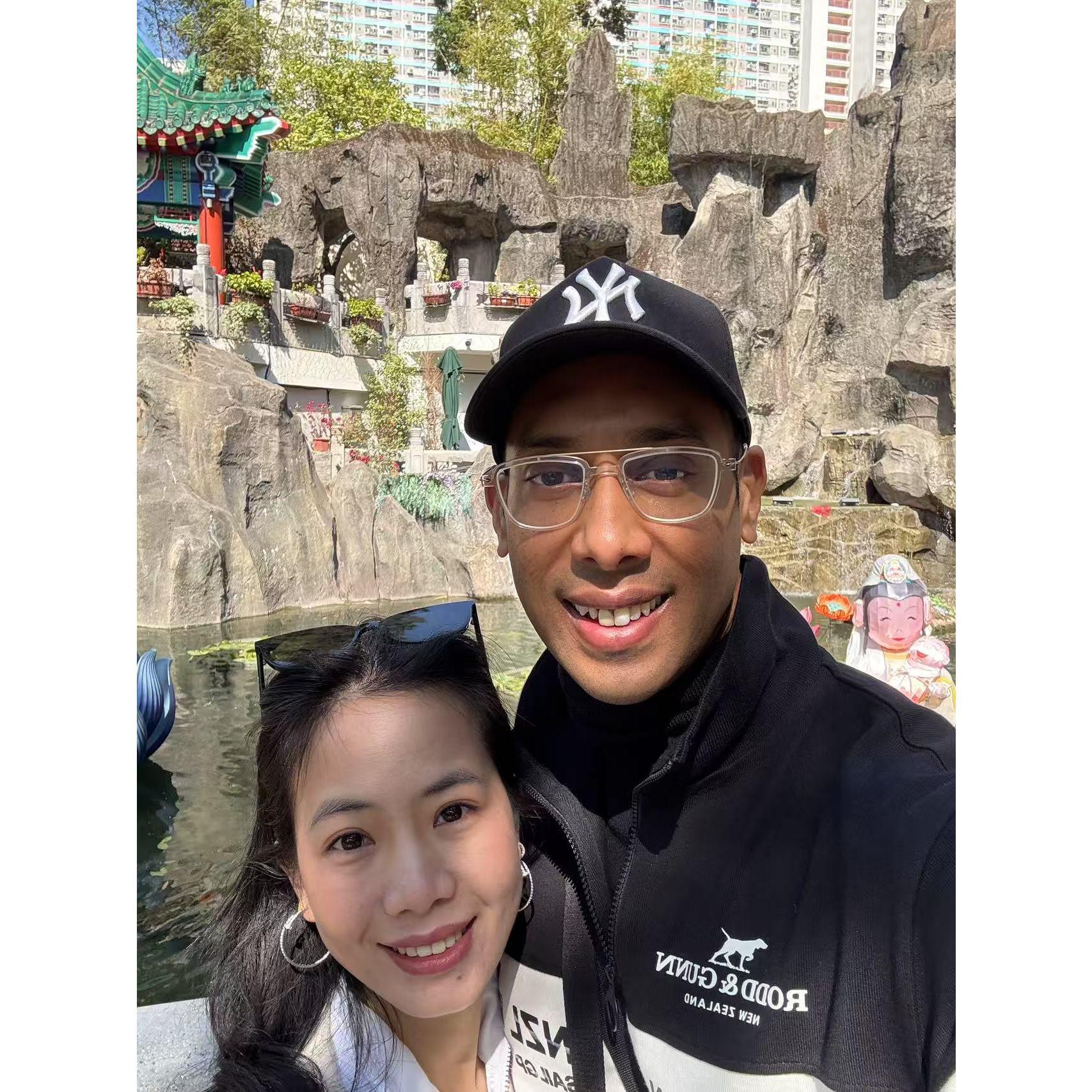 “Blessed under ancient roofs and timeless love 🕊️✨” A sacred moment, marking our journey with grace and gratitude.