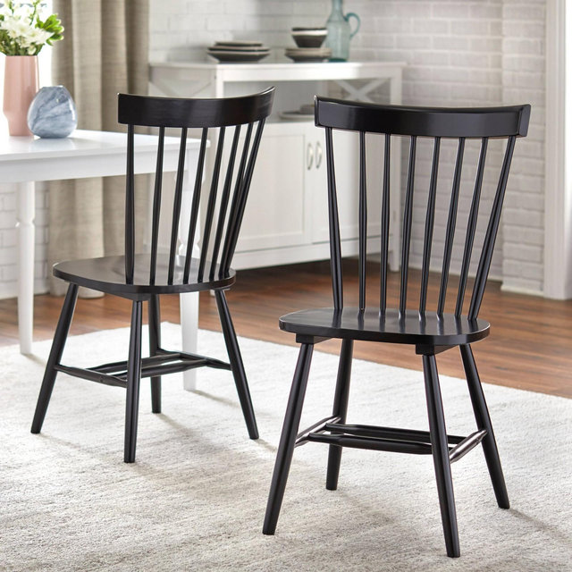Set of 2 Venice Chairs Black - Buylateral