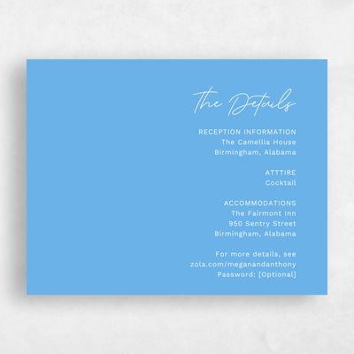 Blue Floral Wedding Enclosure - Bow Bridge