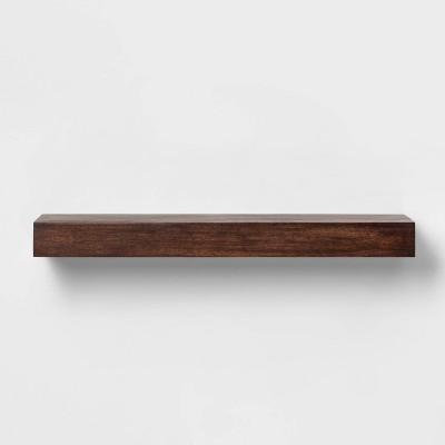 24" x 6" Block Wall Shelf Walnut - Threshold™