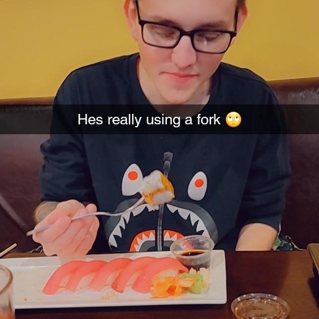 Exposing Ryder as the fork sushi eater he is. March 2021