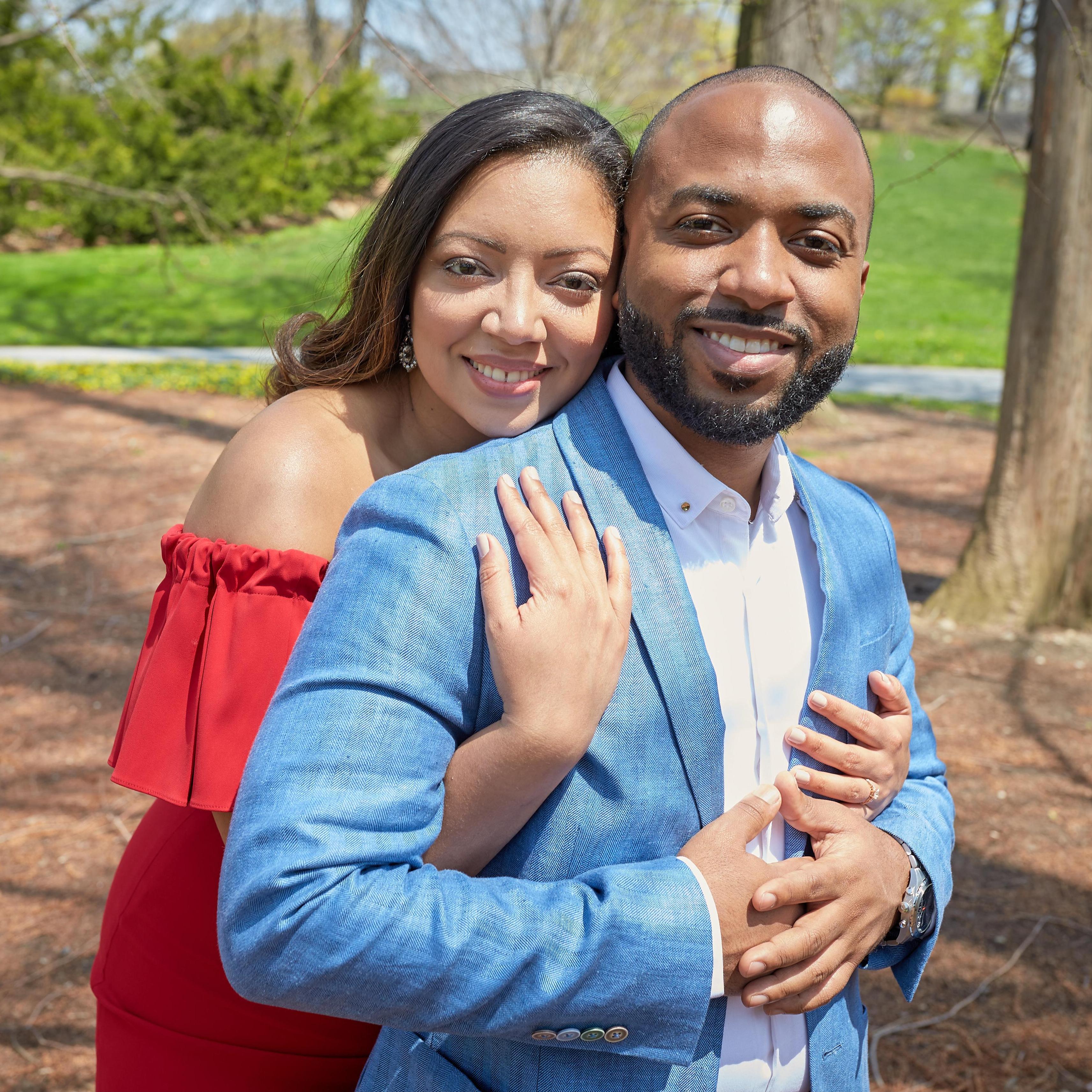 Our engagement shoot was taken at the Botanical Garden! Our photographer took over 1000 shots! We were tired, but we it so much fun!
