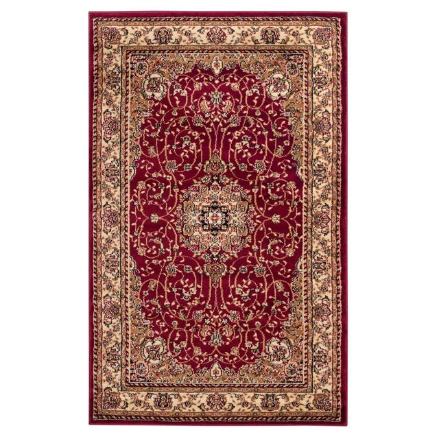 Red/Ivory Floral Loomed Area Rug 5'3"x7'6" - Safavieh