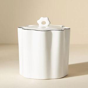 Le Marais Bath Jar // Color: Cream + Black Trim
