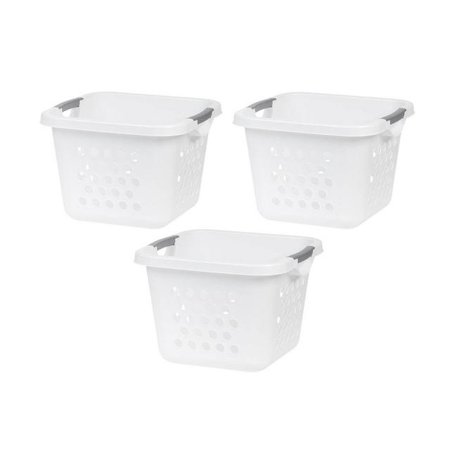 IRIS 3pk 30L Compact Laundry Basket